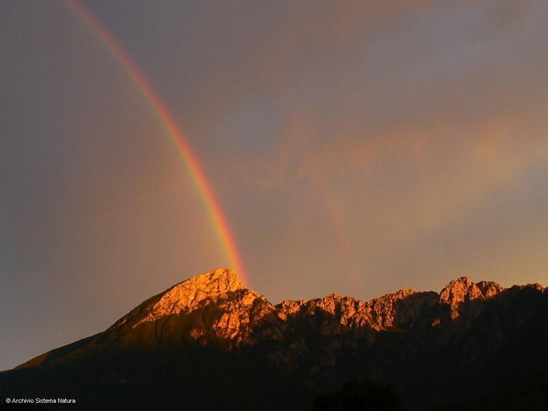 Sunset with rainbow Camosciara