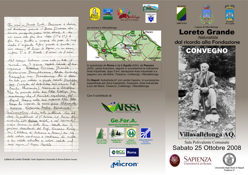 Loreto Grande naturalista - dal ricordo alla Fondazione