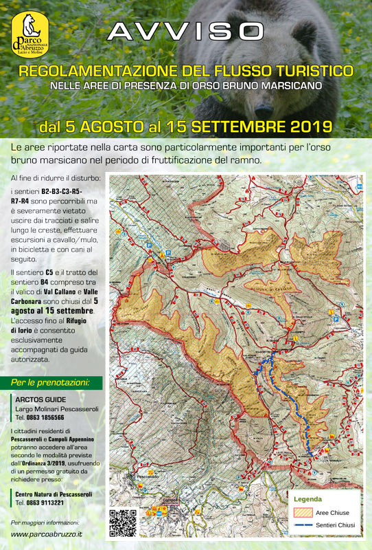 Avviso Numero Chiuso Controllato Parco Nazionale D Abruzzo Lazio E Molise
